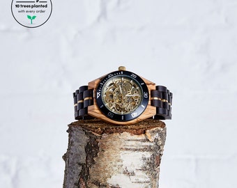 The Rosewood - Mechanical Wood Watch for Men