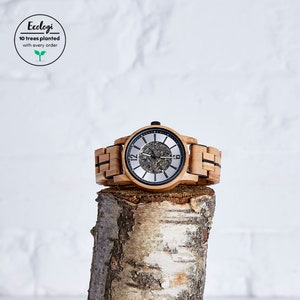 The Sycamore Mechanical Wood Watch for Men image 1