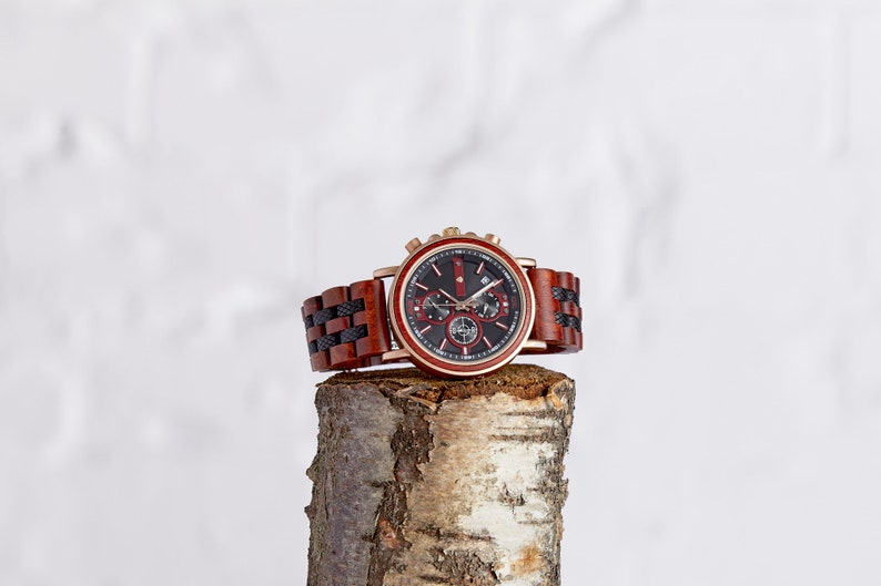 The Redwood Handmade Wood Watch for Men image 1