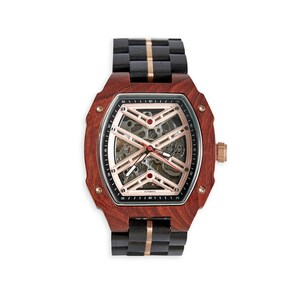 The Mahogany Mechanical Wood Watch for Men image 4