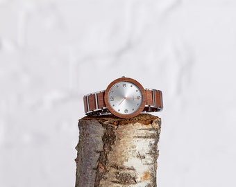 The Elm - Handgemaakt houten horloge voor dames