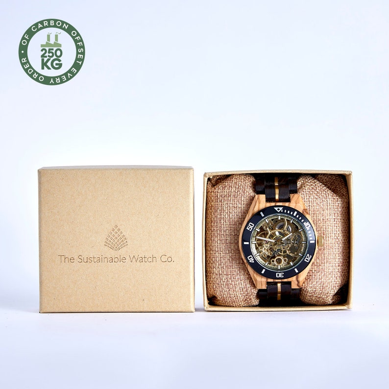 The Rosewood Mechanical Wood Watch for Men image 2