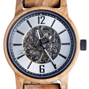 The Sycamore Mechanical Wood Watch for Men image 3