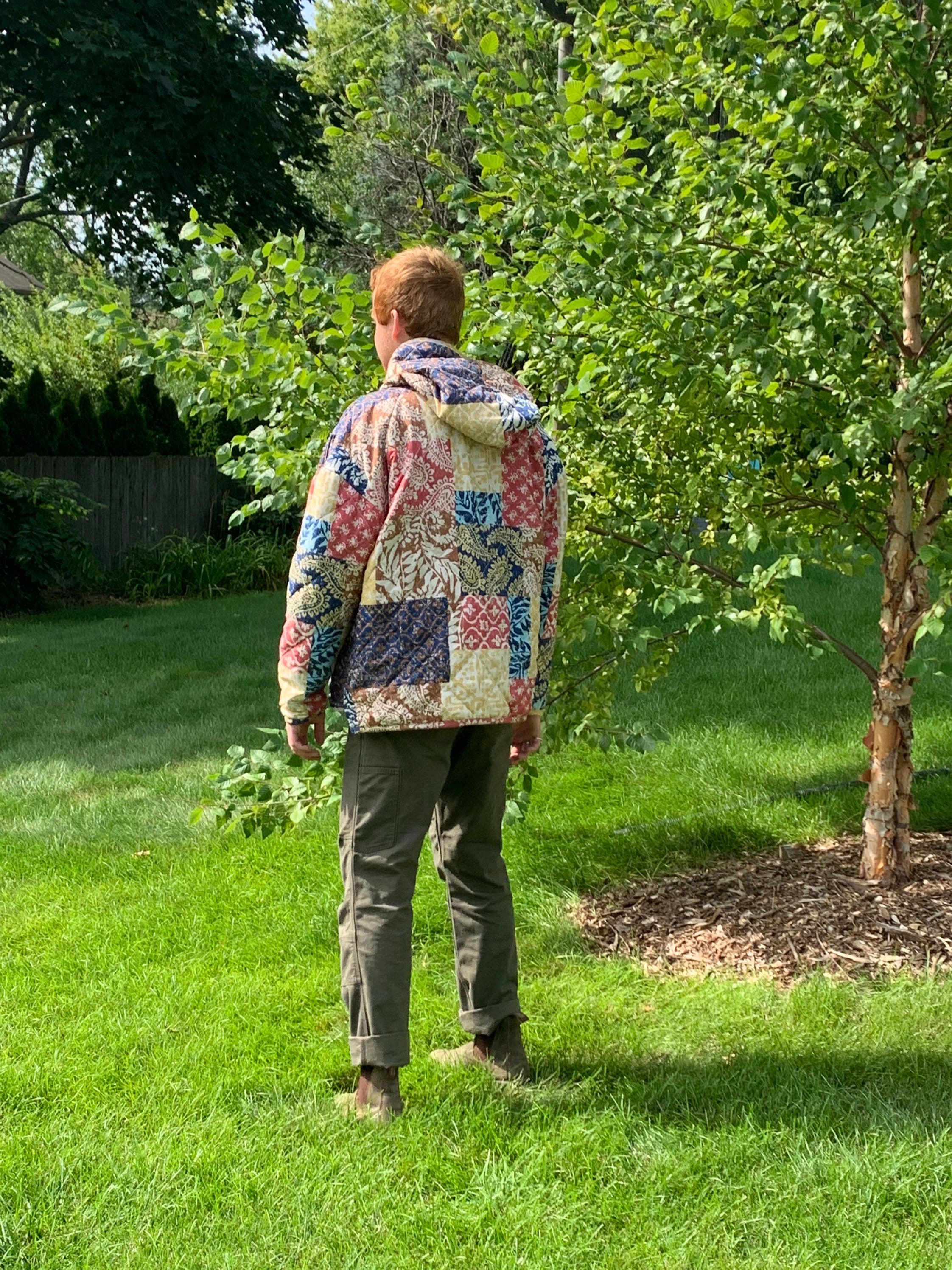 Quilted Hoodie, Hoodie Made From Quilt, Repurposed Quilt