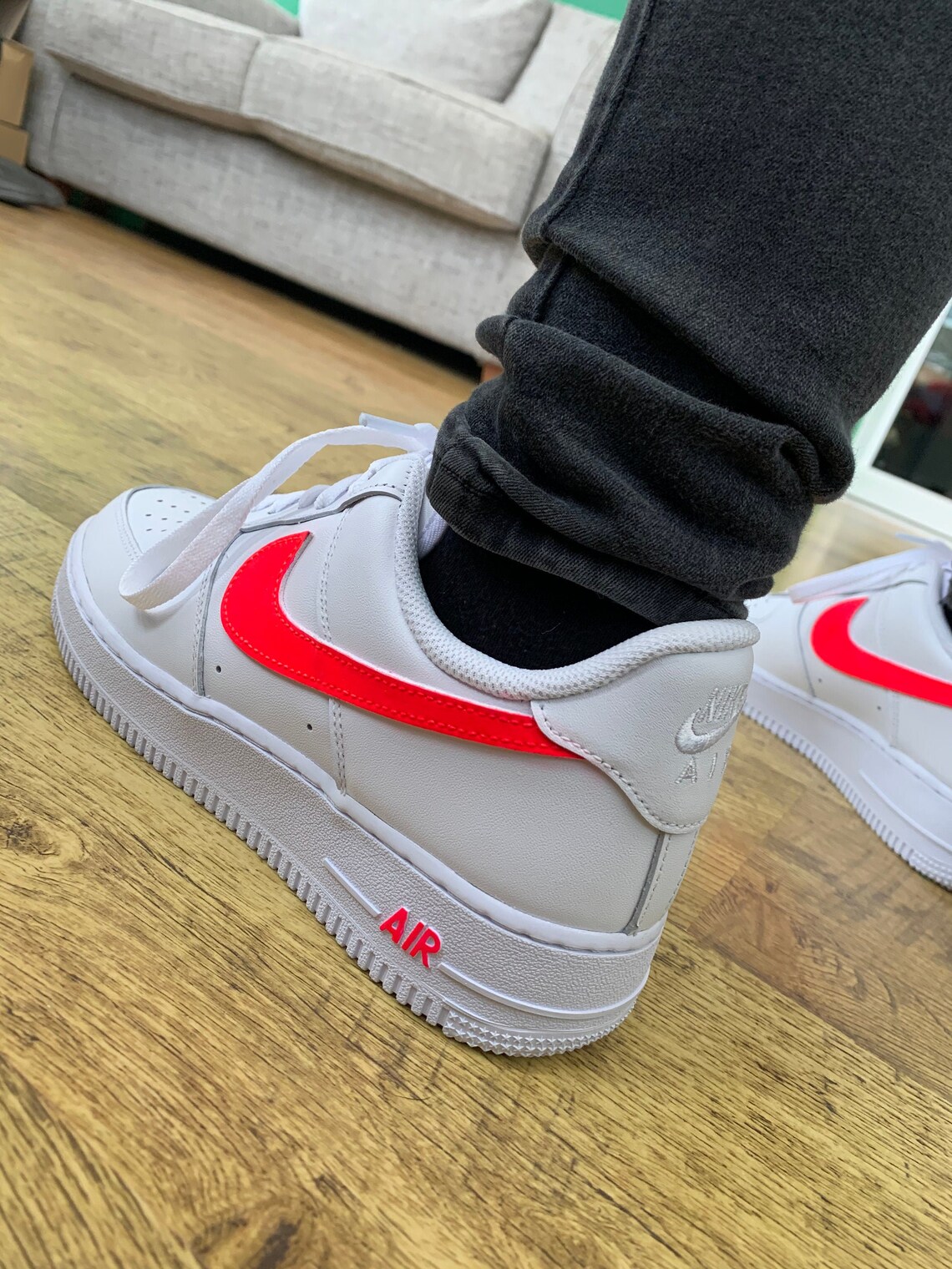 Custom Nike Air Force 1 '07 Coloured Tick | Etsy