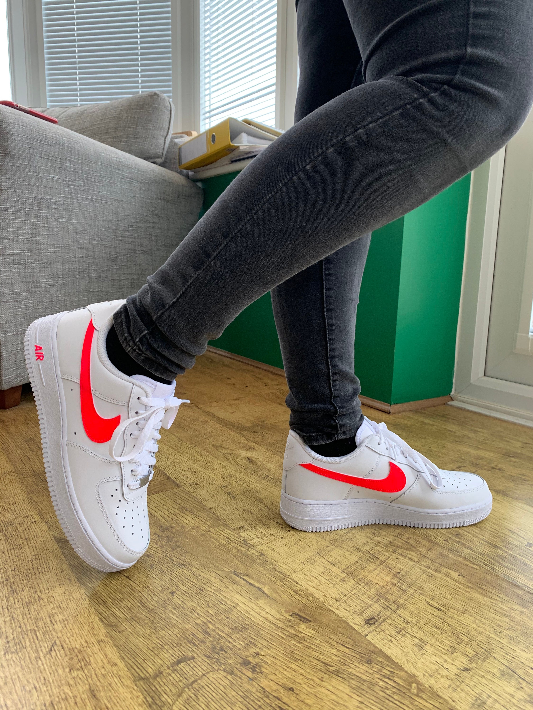 Custom Nike Air Force 1 '07 Coloured Tick | Etsy