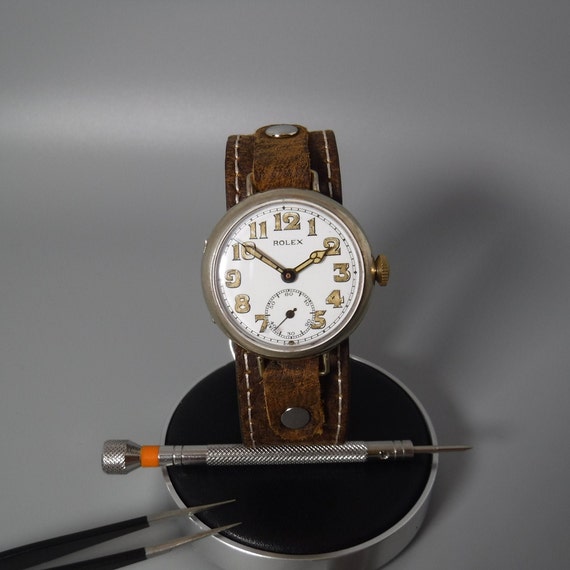 Remarkable 100 Year Old Rolex Trench Watch