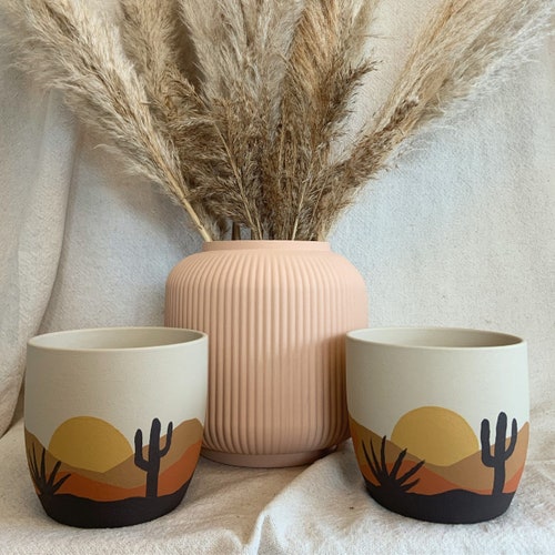 Hand Painted Planter Pot - Etsy