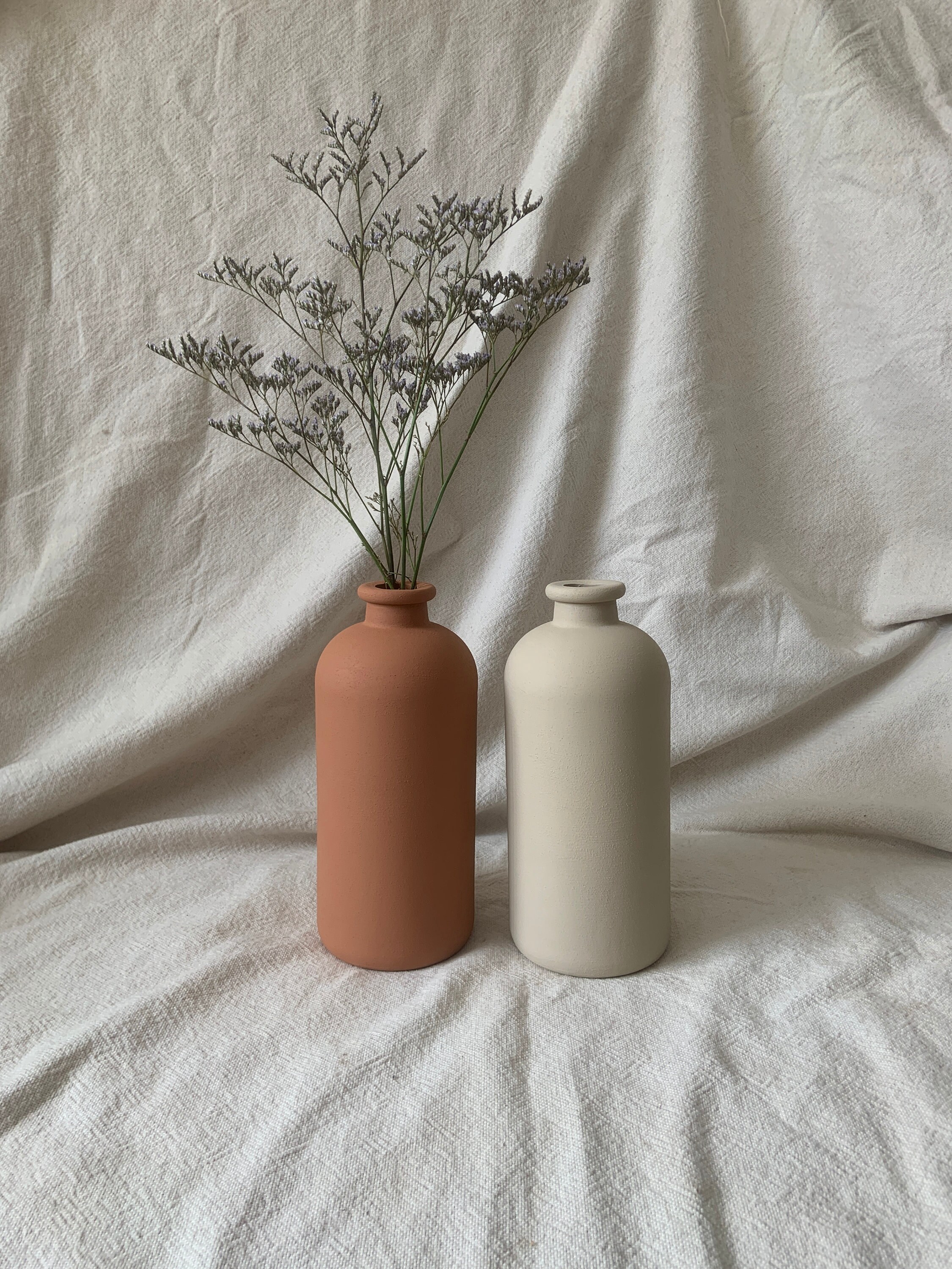 Matte Textured XL Slimline Vase for Pampas 25cm Tall 9 Etsy
