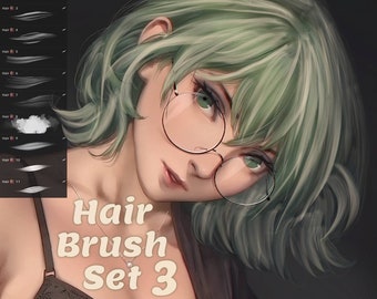 Haarbürste Set 3 für Procreate!