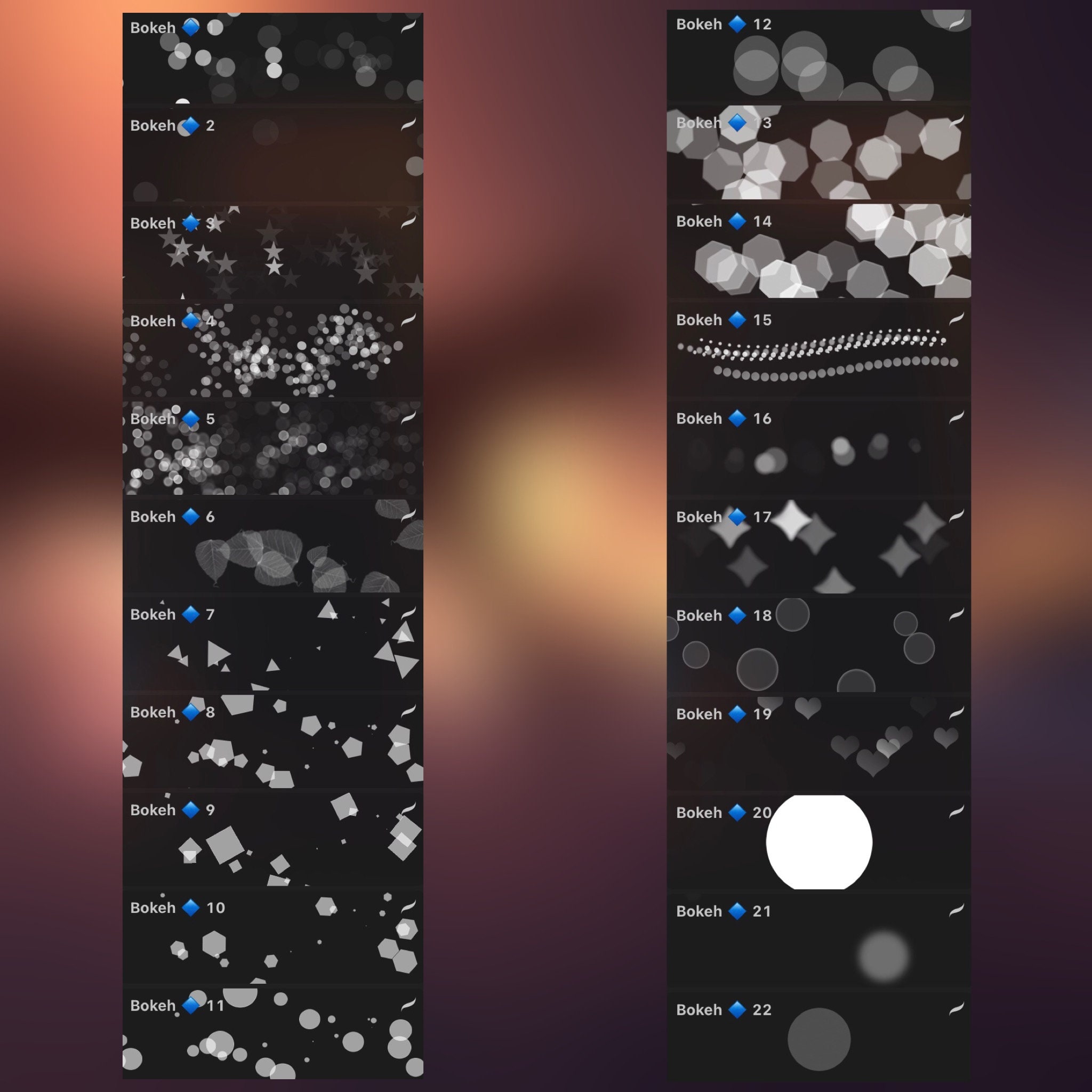 Deluxe Bokeh Brush Set for Procreate! - Etsy