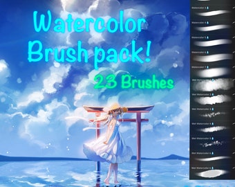 Watercolor Brush Pack for Procreate!