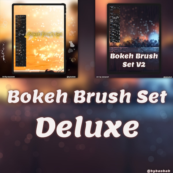 Deluxe Bokeh Brush Set for Procreate!