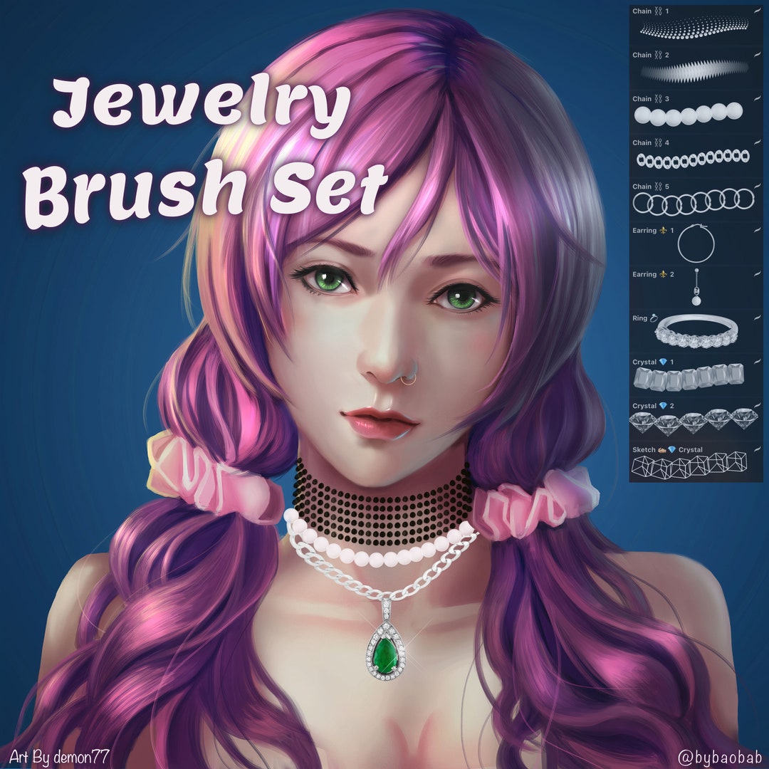 Jewelry Brush Set for Procreate Etsy