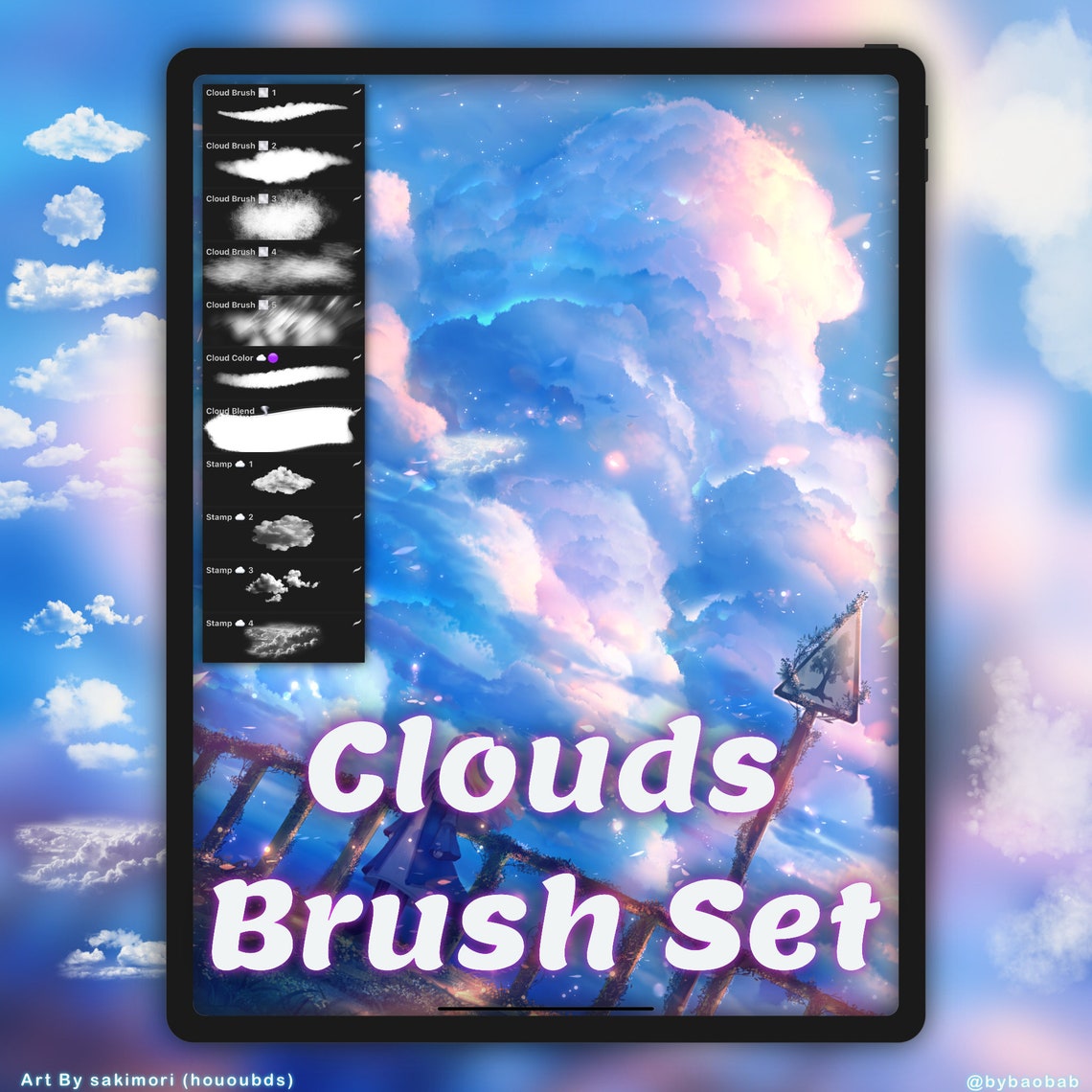 Clouds Brush Set for Procreate! - Etsy