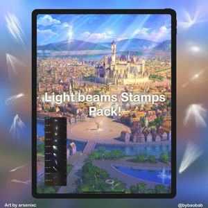 Lichtstrahlen Stempel für Procreate!