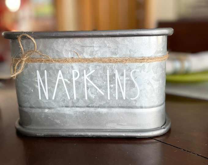 Featured listing image: Farmhouse, rustic, country kitchen napkin holder