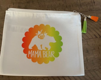 Customizable Mother's Day  Cosmetic Bag MamaBear