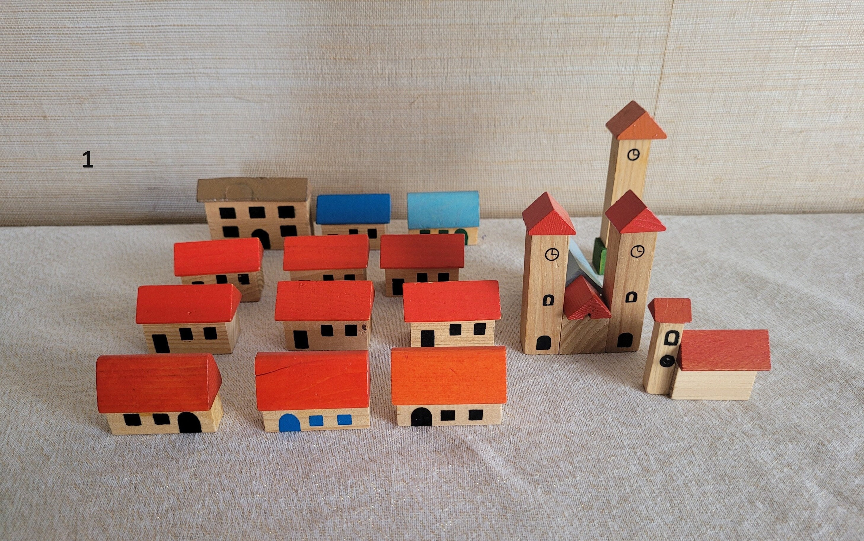German wooden store blocks