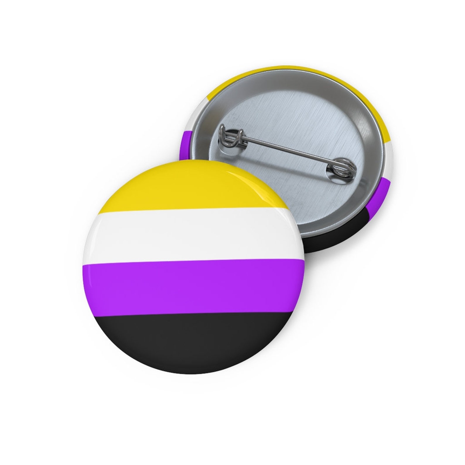 Nonbinary Pin Button genderqueer pinback button nonbinary Etsy