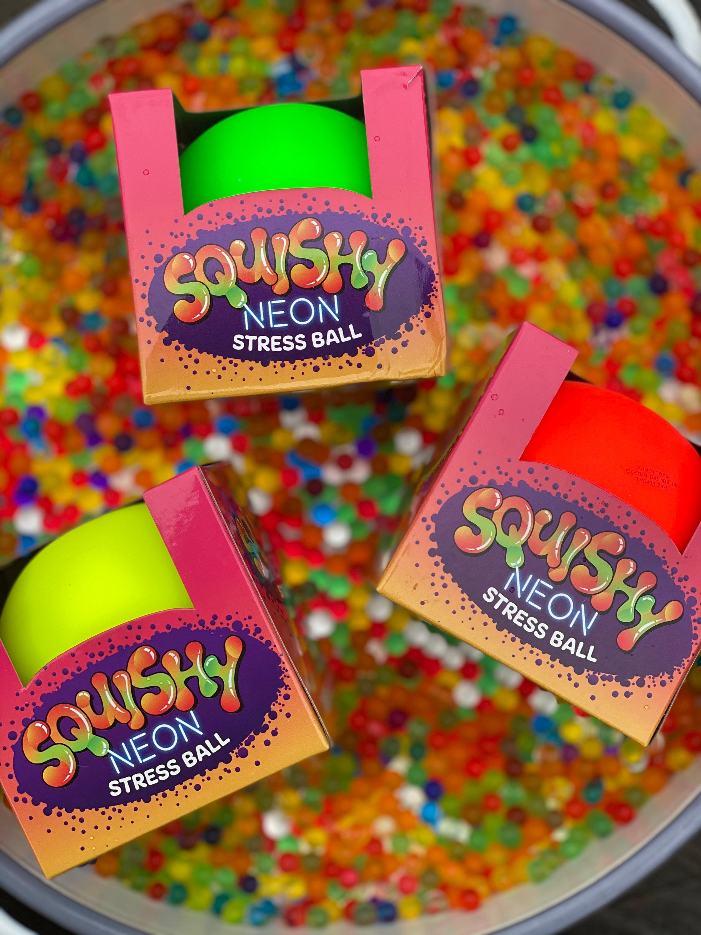 Large squishy neon nee doh ball stress ball sensory fidget toy Etsy