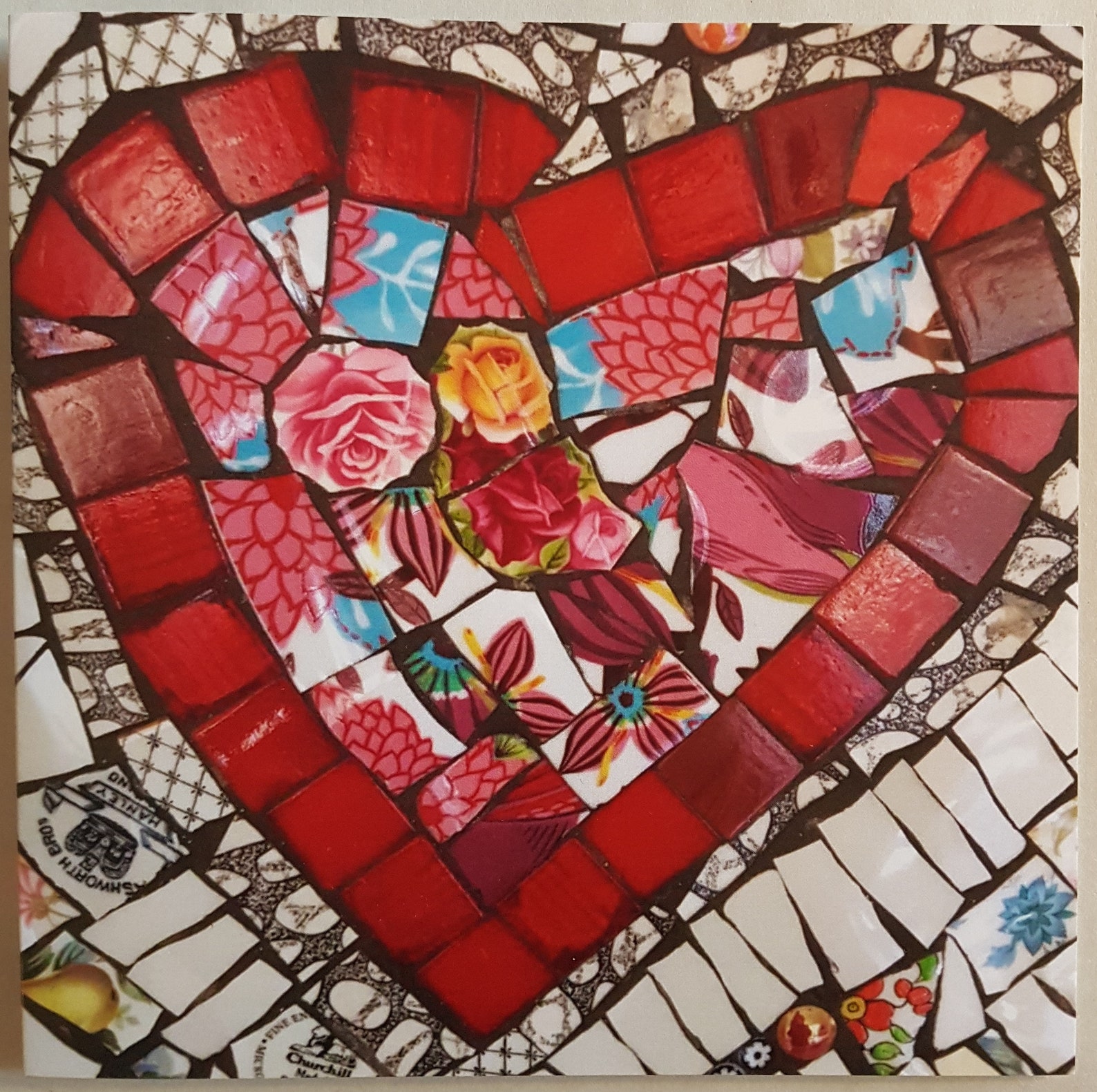 6 Mosaic Greetings Card Bundle The Penny Collection blank Etsy