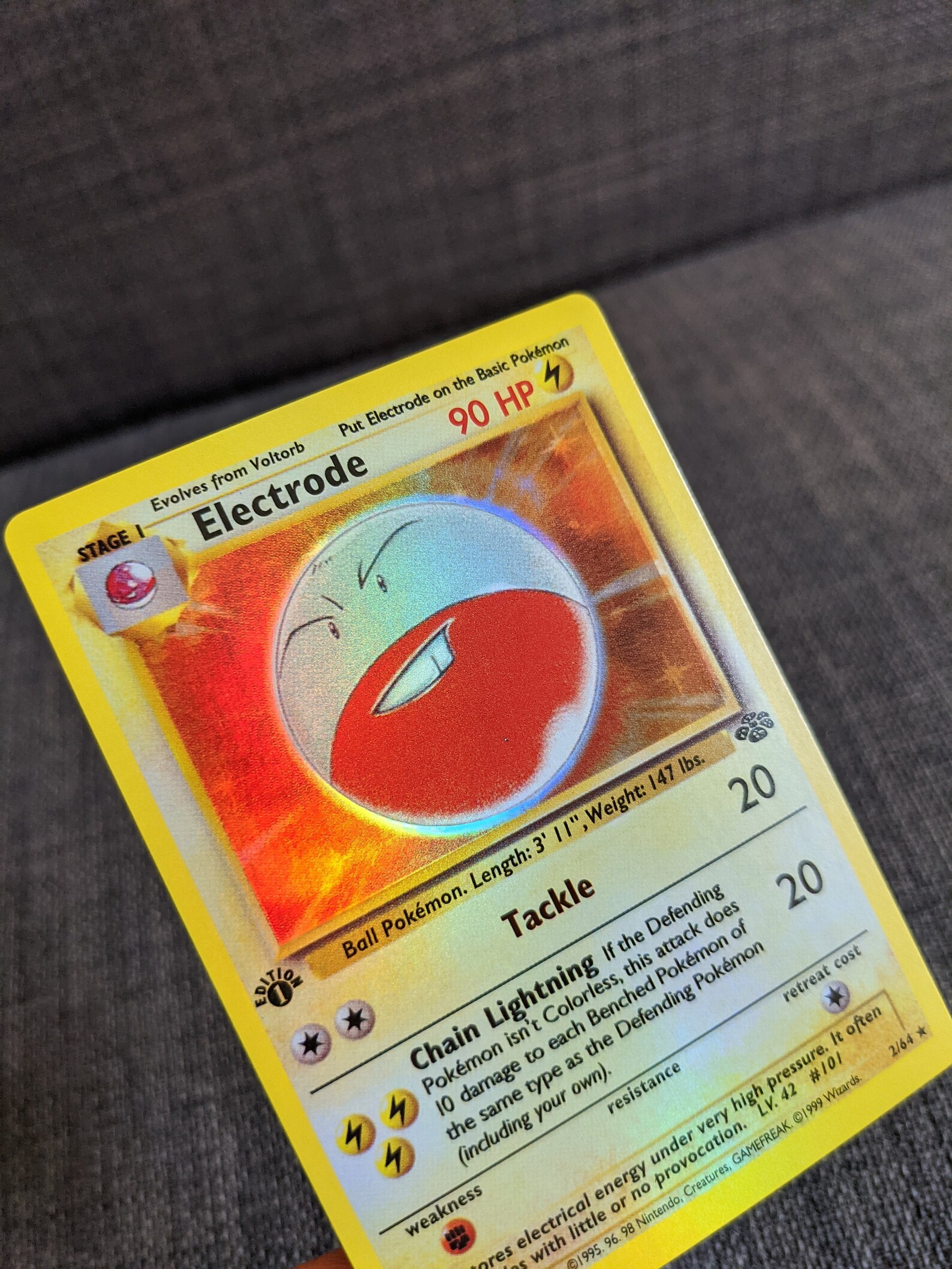 HOLO 02/64 Electrode 1st Edition Jungle Set Handmade Proxy Etsy