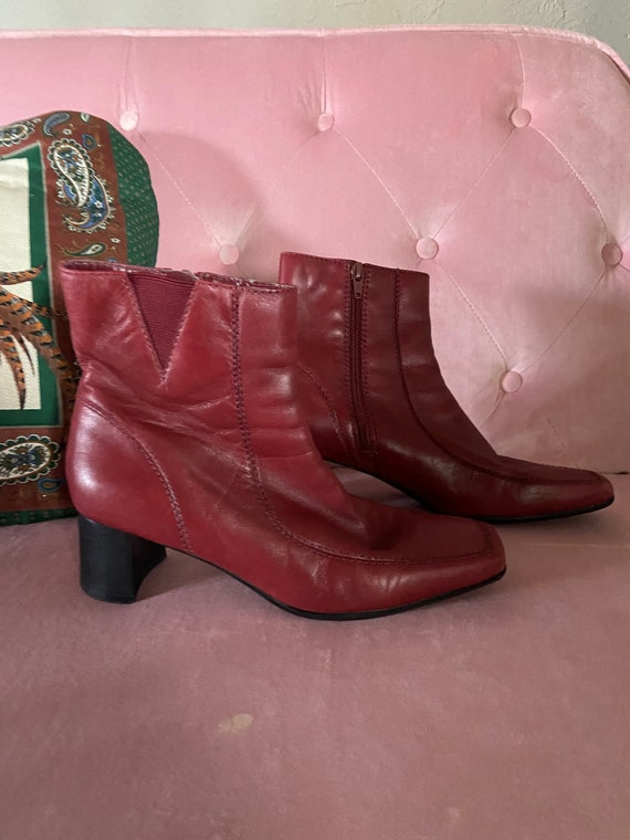 nine west square toe boots