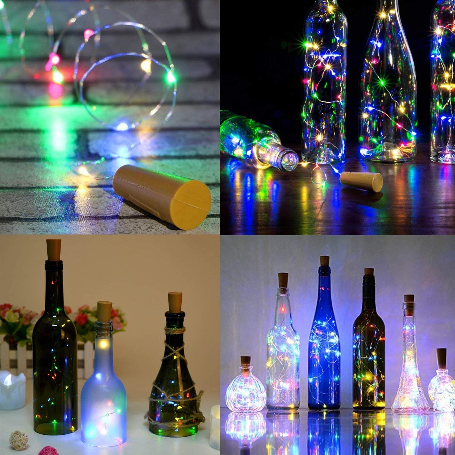 10 Pack LED Cork Light Multicolor Perfect for outdoor Etsy