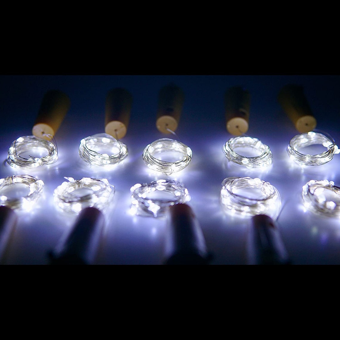 10 Pack LED Cork Light Cool White Perfect for outdoor Etsy