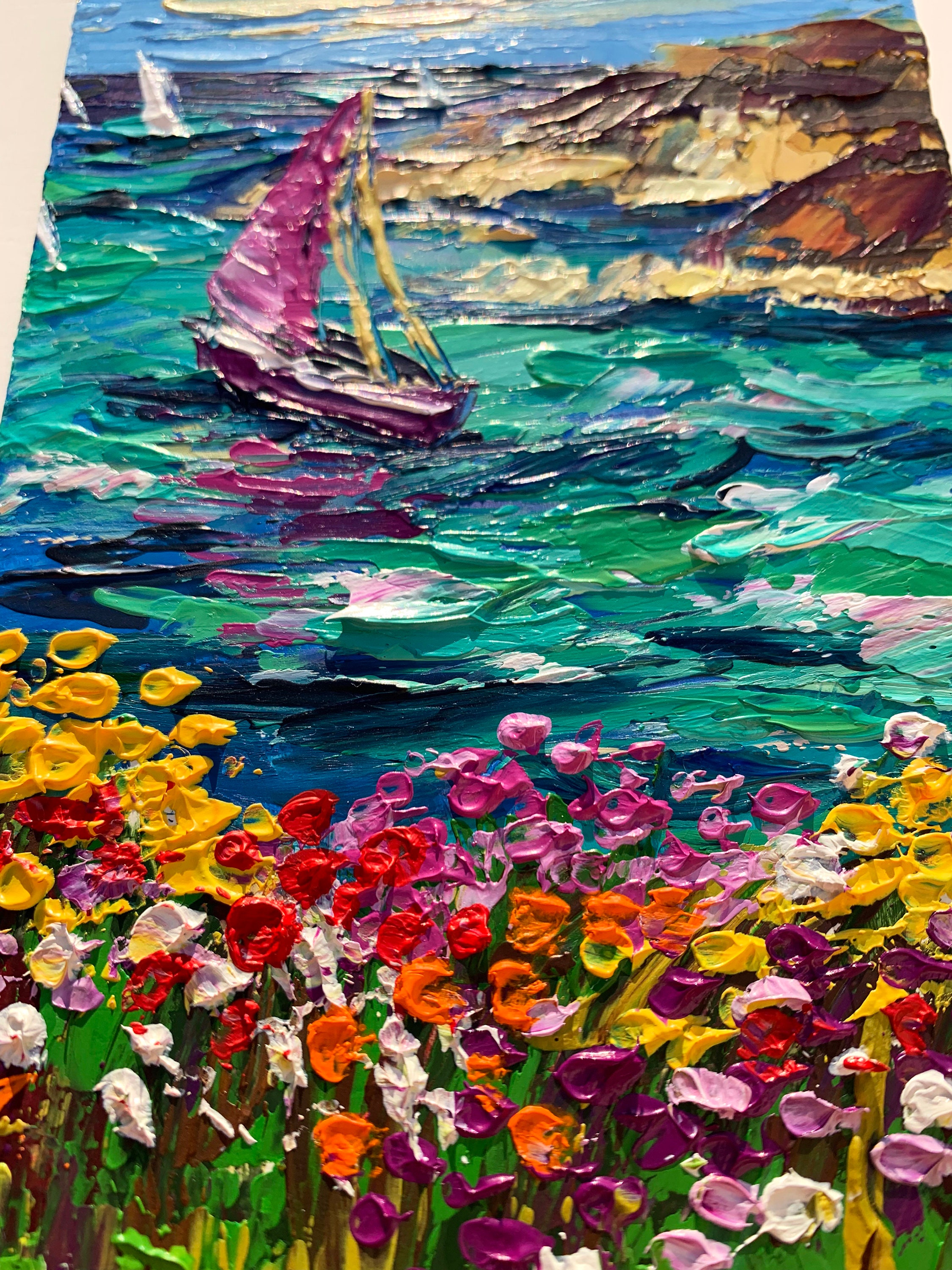 Capri Painting Original Seascape Art Italy Capri Oil Painting Etsy