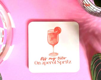 Aperol Spritz Untersetzer: Lustiger Tier Getränke Untersetzer