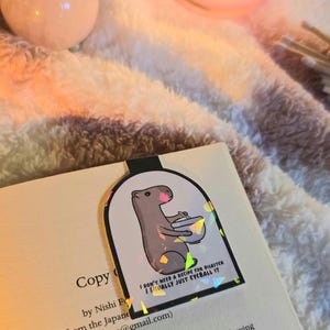 Cute Capybara Funny Magnetic Flip Bookmark | Cute and Stylish Bookmarks | Bookish Readers Gifts Under A Fiver | Eco Friendly