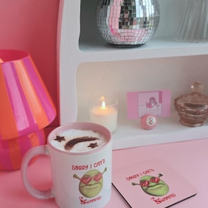 Posavasos de Shrek: Divertido regalo de "Lo siento, no puedo, estoy desbordado"