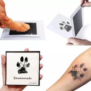 Pet Paw Print Inkless Pad Non-Toxic Paw Print Kit image 1