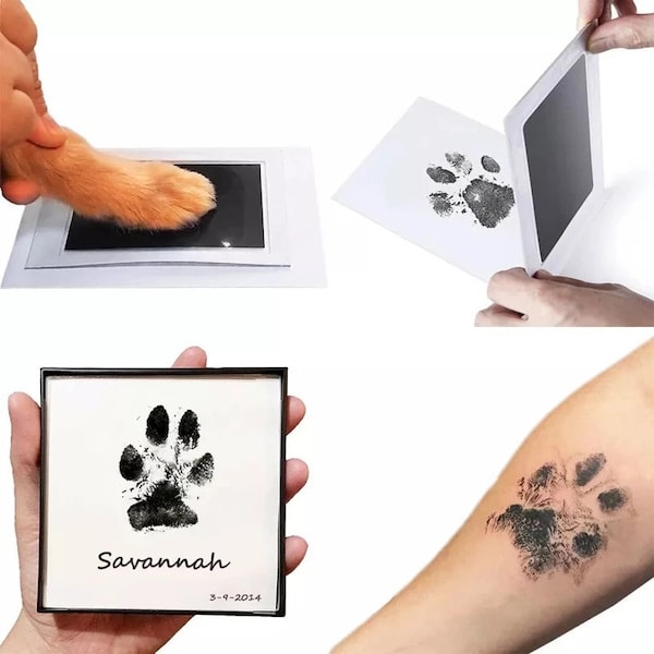 Pet Paw Print Inkless Pad Non-Toxic Paw Print Kit