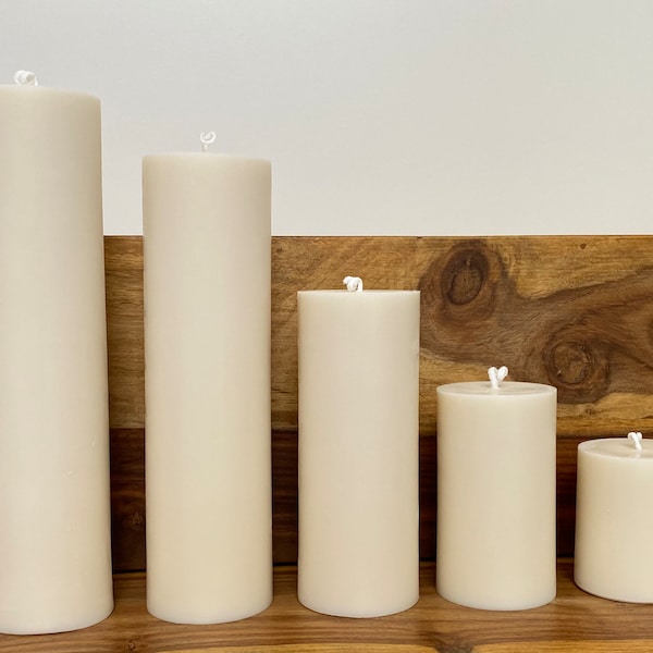 PILLAR CANDLE | Stumpenkerze | Rapswachskerze | Dekokerze