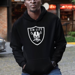 Sin City Raiders Skull Shield Unisex Hoodie