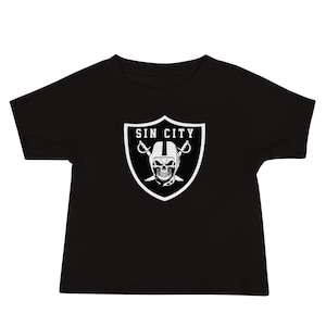 Sin City Raiders Skull Shield Baby Tee