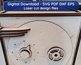 Combination Safe - Laser cut digital design files - Instant download