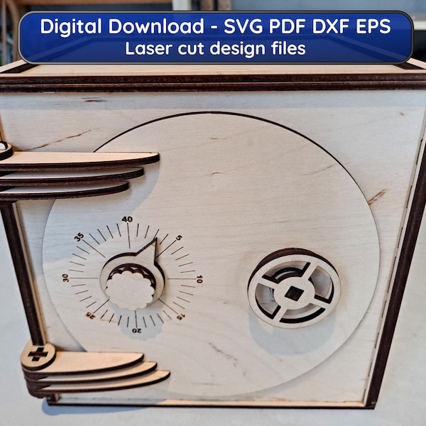 Combination Safe - Laser cut digital design files - Instant download