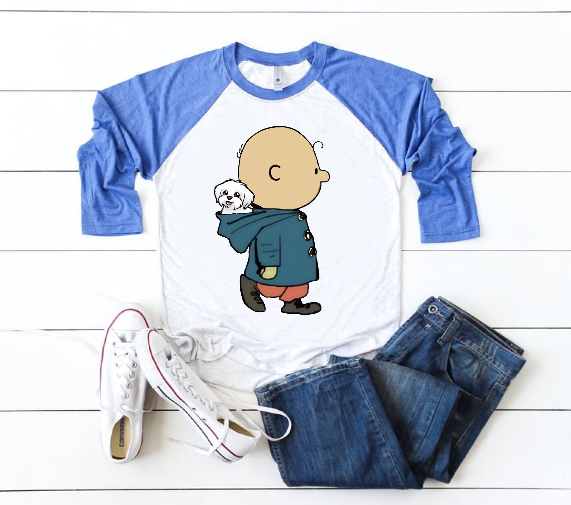 Charlie Brown w/Maltese Hund Digital download PNG & JPG Datei Etsy