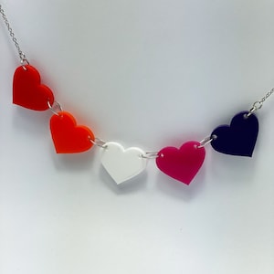 Lesbian Pride Sweetheart necklace
