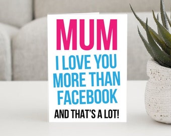 Mother’s Day Birthday Card for Mum, Gift for Mum, Funny Card UK, To Mum