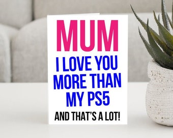 Mother’s Day Birthday Card for Mum, Gift for Mum, Funny Card UK, To Mum