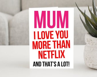 Mother’s Day Birthday Card for Mum, Gift for Mum, Funny Card UK, To Mum