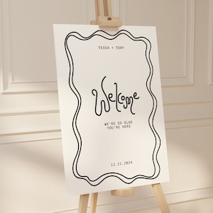 Bon Appetite Welcome Sign, fully editable and printable, DIY bridal signage - printable signage template, customisable, downloadable