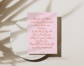 Script writing, Customisable, Printable template invitation - Wedding template, Digital download 5X7, event stationery, digital template