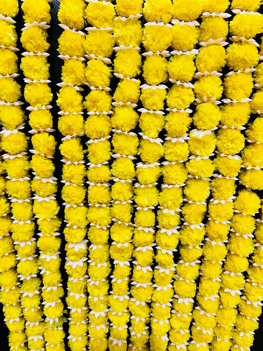 5 Marigold Flower Strings for Wedding Decorationsnavrathri Etsy