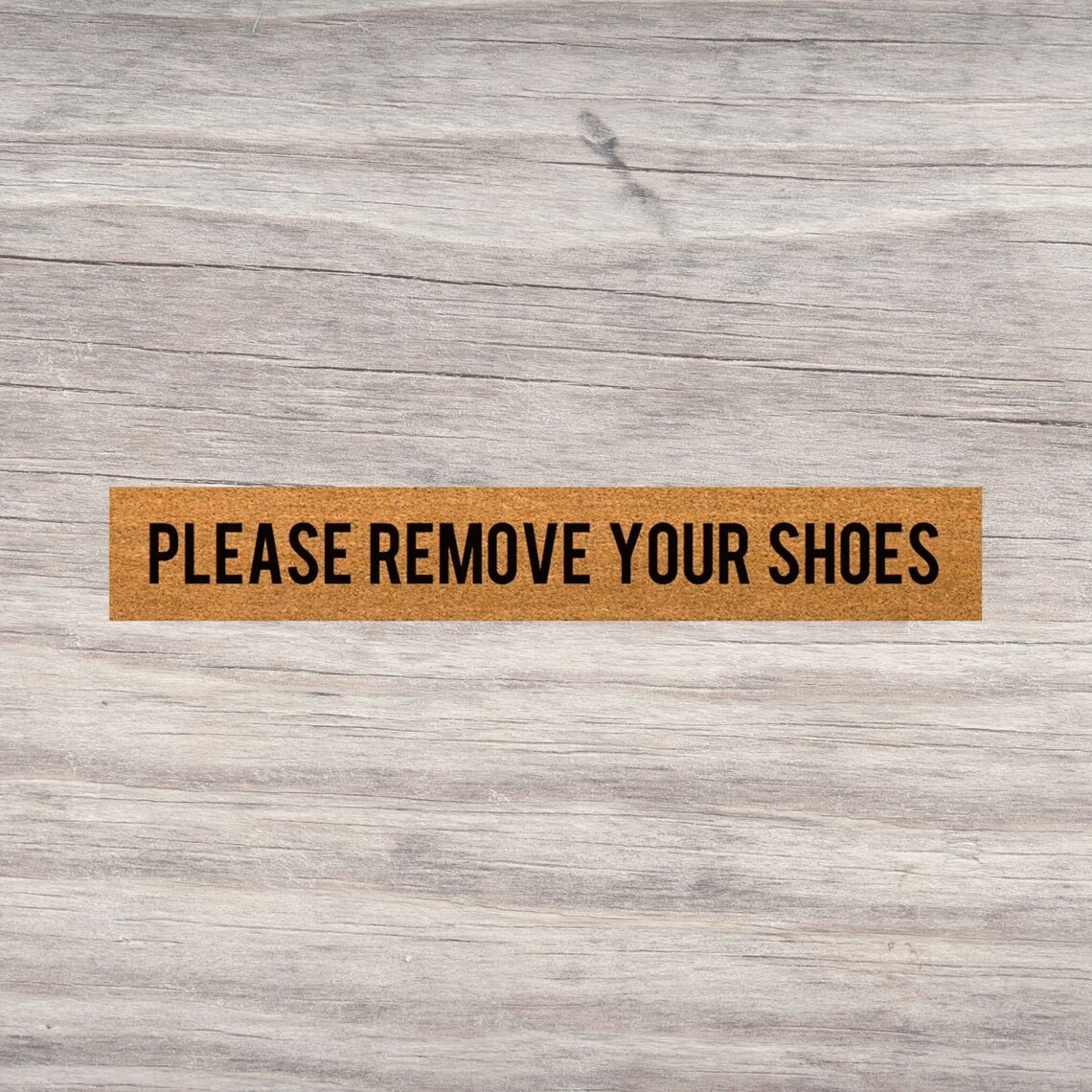 Please Remove Your Shoes Skinny Doormat, Please Remove Your Shoes Door